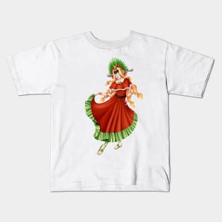 Christmas Quetzalcoatl Dress Rudes Mask 2 Kids T-Shirt